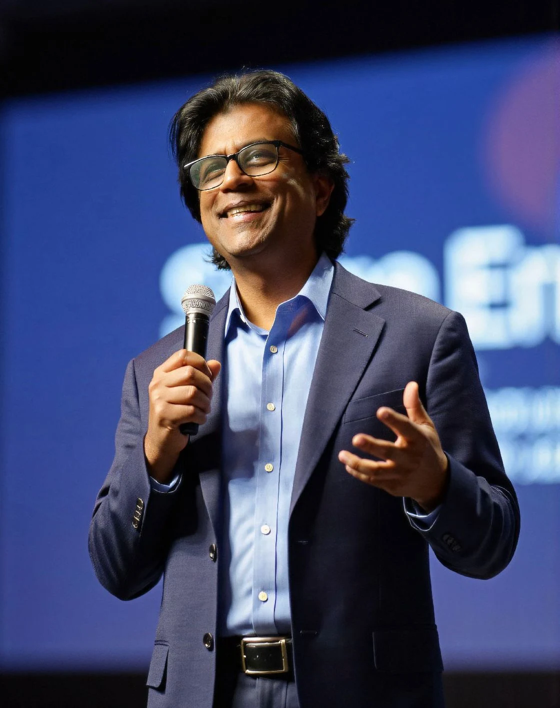 Sundar Kumarasamy speaking at an event